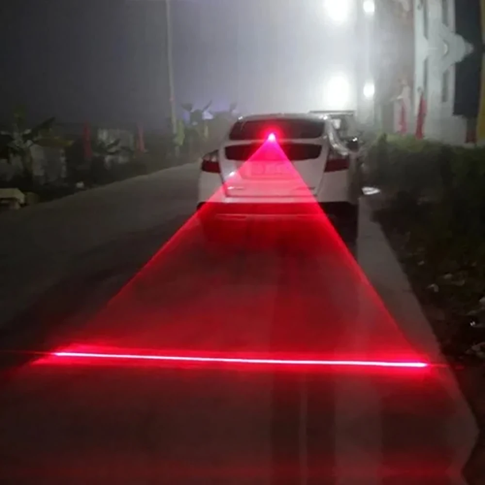 Car Auto LED Laser Fog Light Motorcycle Tail Lamp Vehicle Anti-Collision Taillight Brake Braking Warning Lamps Car Fog Light — Pricio