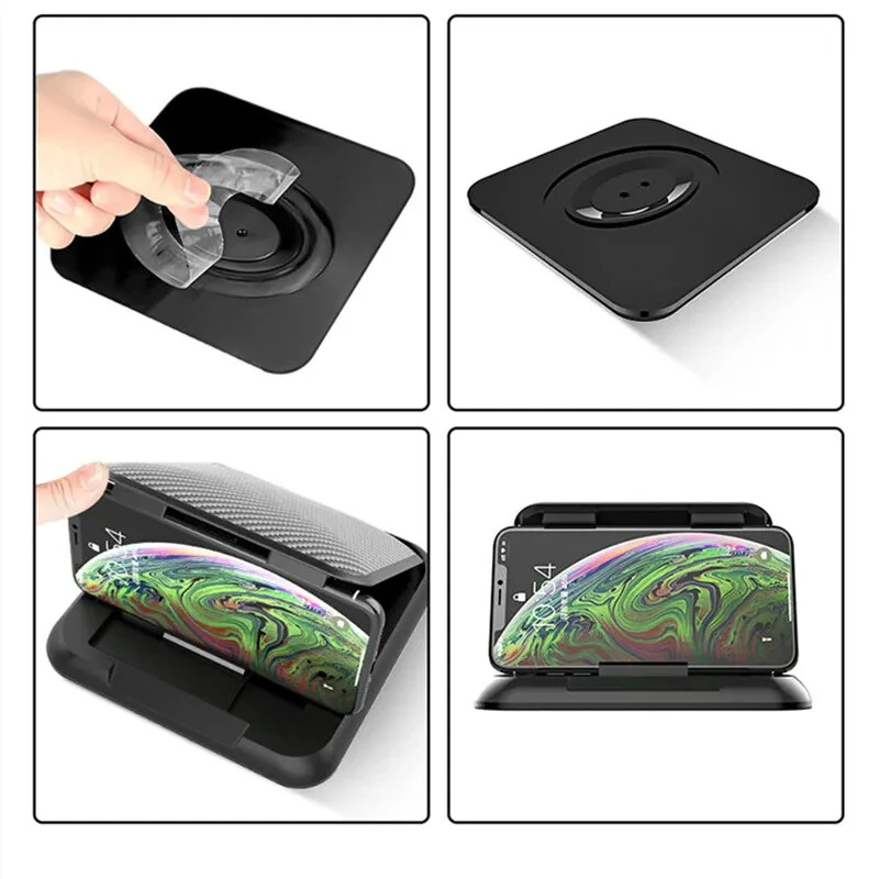 Car Center Console Mobile Phone Navigation Holder Anti-Slip Pad Mobile Phone Holder Instrument Panel Car Mobile Phone Holder — view 5