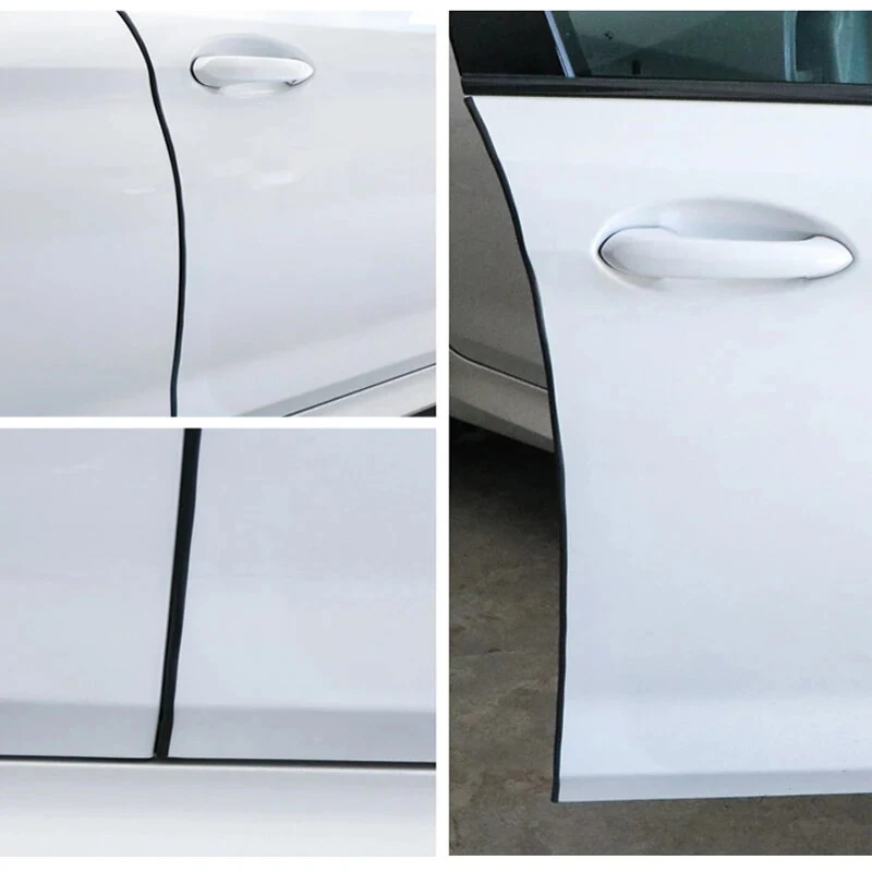 Car Door Edge Guard Strip  Car Door Edge Protector 5m Black Universal Anti-Scratch Protective Trim Anti-Scratch Car Door Protector Soundproof Seal Guard Strip Anti-Collision Bottom — view 3