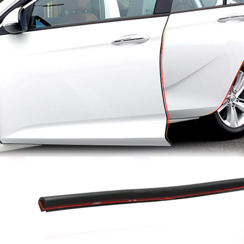 Car Door Edge Guard Strip  Car Door Edge Protector 5m Black Universal Anti-Scratch Protective Trim Anti-Scratch Car Door Protector Soundproof Seal Guard Strip Anti-Collision Bottom — view 4