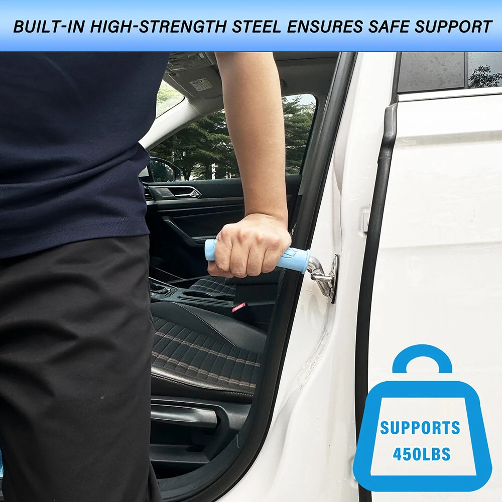 Car Door Handle For Elderly Car Handle Assist Seniors Portable Vehicle Support Handle Easy Sit To Stand Assistance Handicapped Car Door Latch Handle — view 2