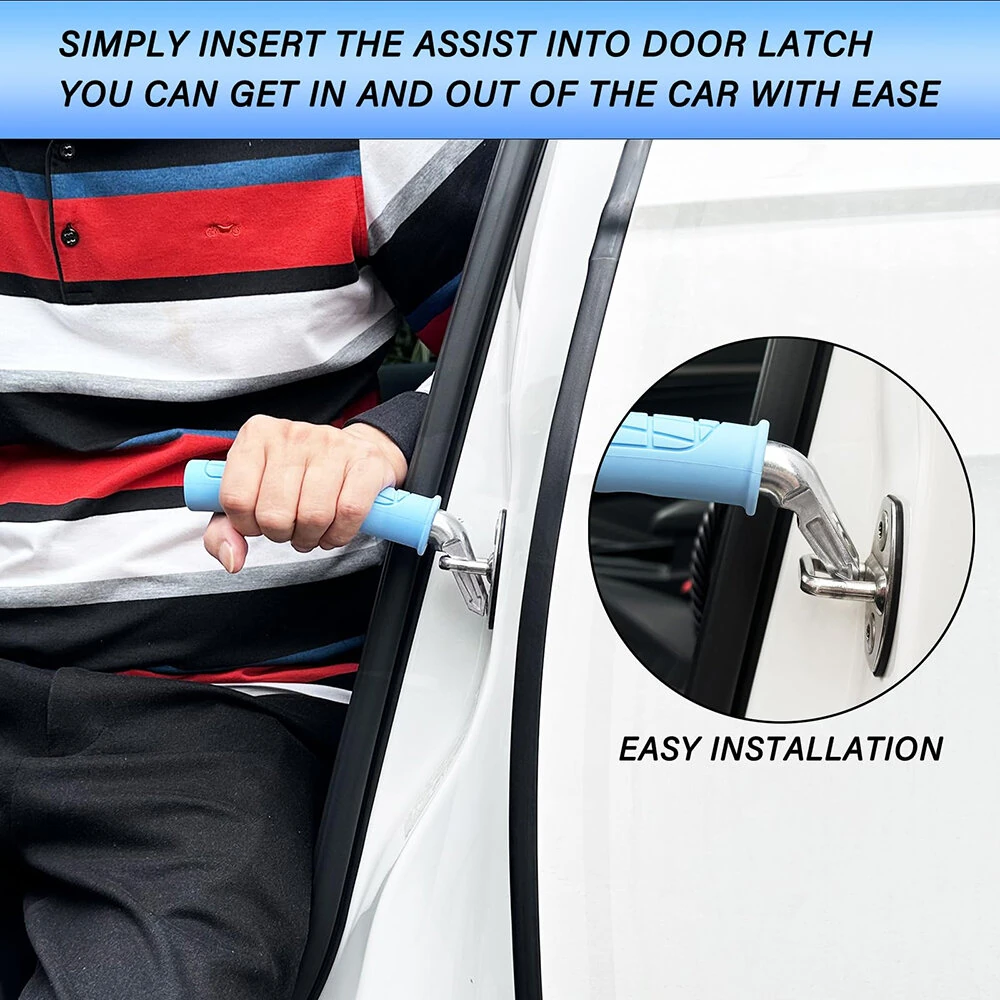 Car Door Handle For Elderly Car Handle Assist Seniors Portable Vehicle Support Handle Easy Sit To Stand Assistance Handicapped Car Door Latch Handle — view 4