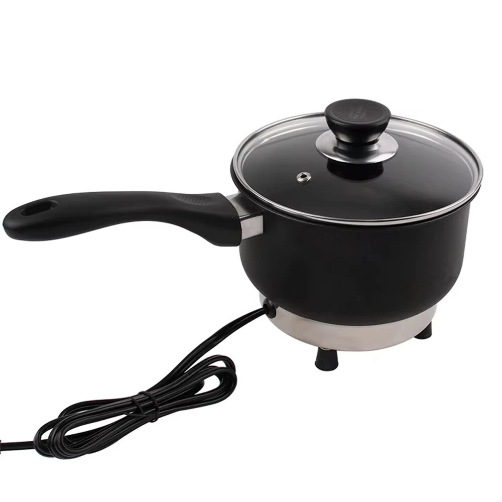 Car Electric Frying Pan 12V/24V Lighter Power Supply Cooking Pot Travel Cooker Fast Heating for Camping RV Road Trip — view 2