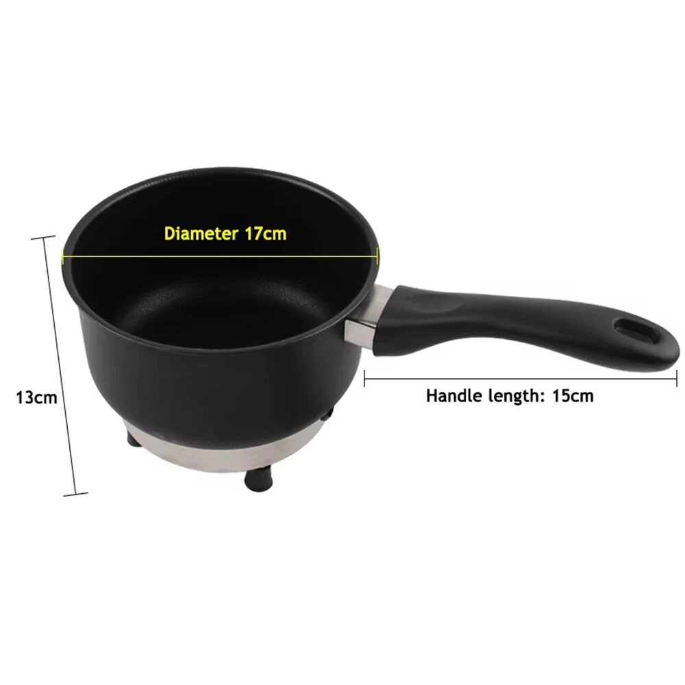 Car Electric Frying Pan 12V/24V Lighter Power Supply Cooking Pot Travel Cooker Fast Heating for Camping RV Road Trip — view 5