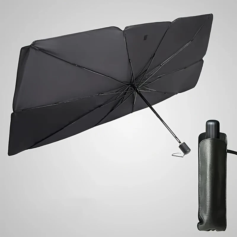 Car Front Windshield Sunshade Umbrella Portable Foldable Design Anti-UV Car Sunshade Windshield Cover for Sedans SUVs Van Trucks — view 6