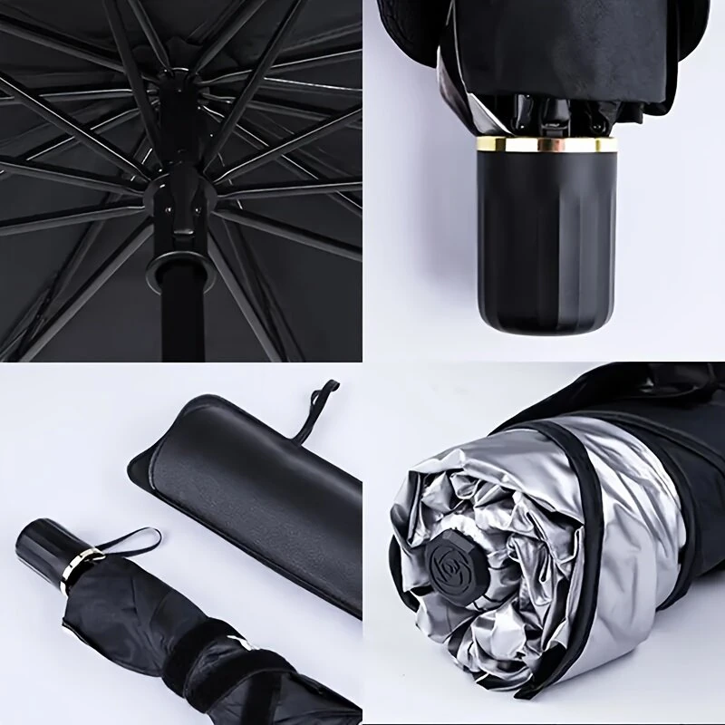 Car Front Windshield Sunshade Umbrella Portable Foldable Design Anti-UV Car Sunshade Windshield Cover for Sedans SUVs Van Trucks — view 8