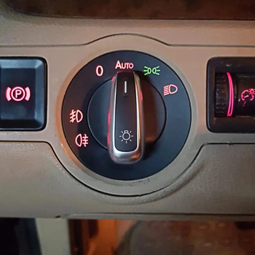 Car Headlight Switch Fog Light Knob For Golf Jetta MK5 MK6 GTI Passat B6 B7 CC Touran Tiguan 5ND941431A 5ND941431B — view 3