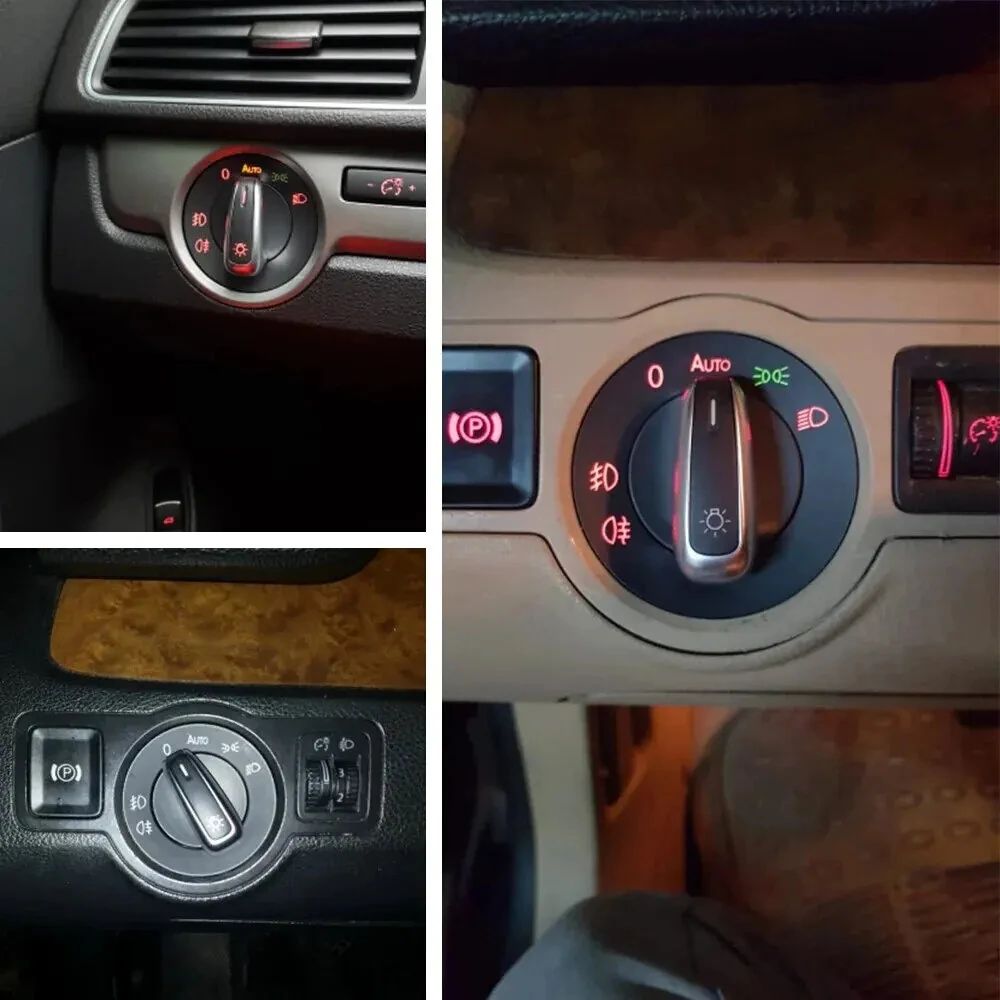Car Headlight Switch Fog Light Knob For Golf Jetta MK5 MK6 GTI Passat B6 B7 CC Touran Tiguan 5ND941431A 5ND941431B — view 4