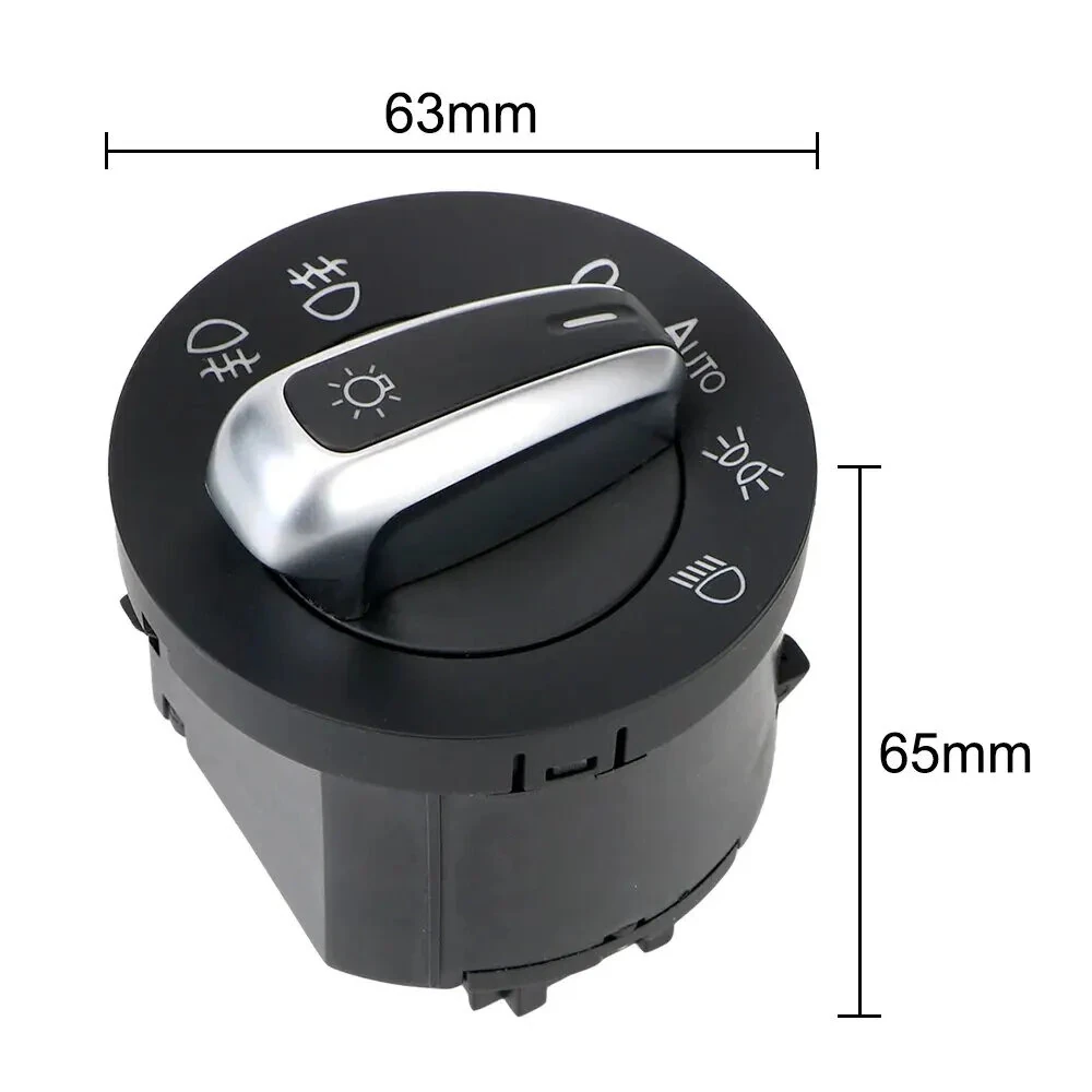 Car Headlight Switch Fog Light Knob For Golf Jetta MK5 MK6 GTI Passat B6 B7 CC Touran Tiguan 5ND941431A 5ND941431B — view 8