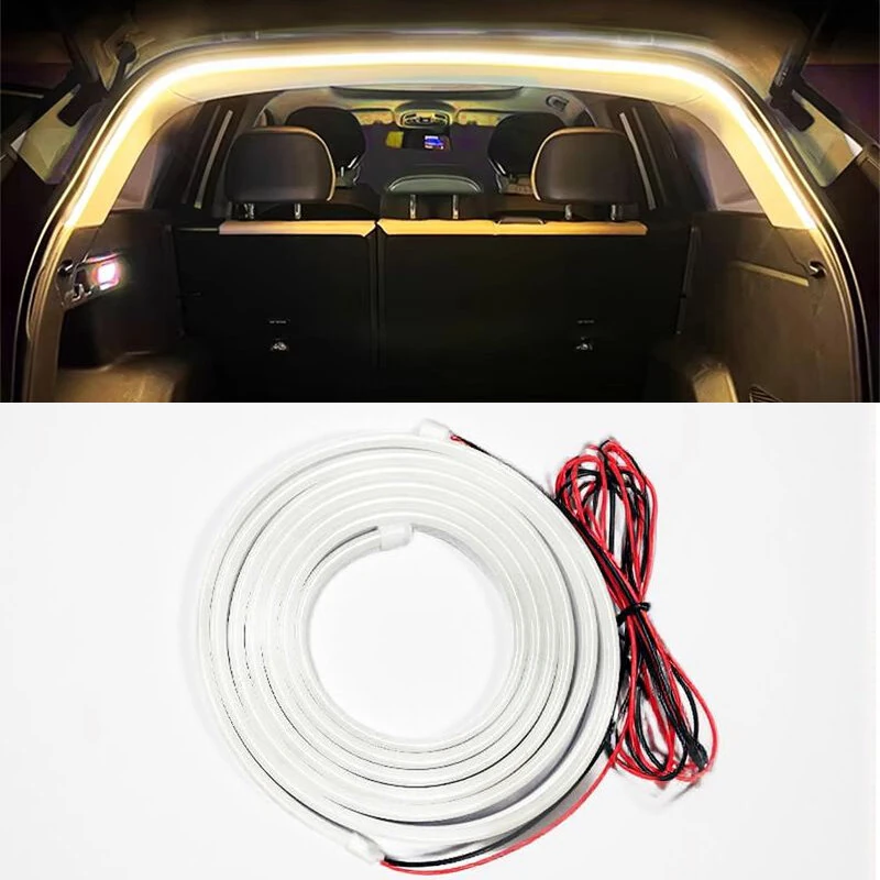 Car LED Tailgate Ambient Light Illumination Strip No Installation Required High Visibility Lamp Strip for Trunk Decoration — Pricio