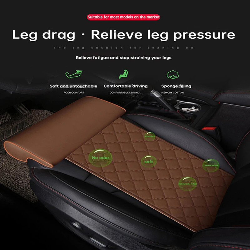 Car Leg Extender Leg Support Cushion Car Seat Leg Support Pad Lengthened Seat Cushion Leg Support Universal Dedicated For Long-Distance Driving — view 3