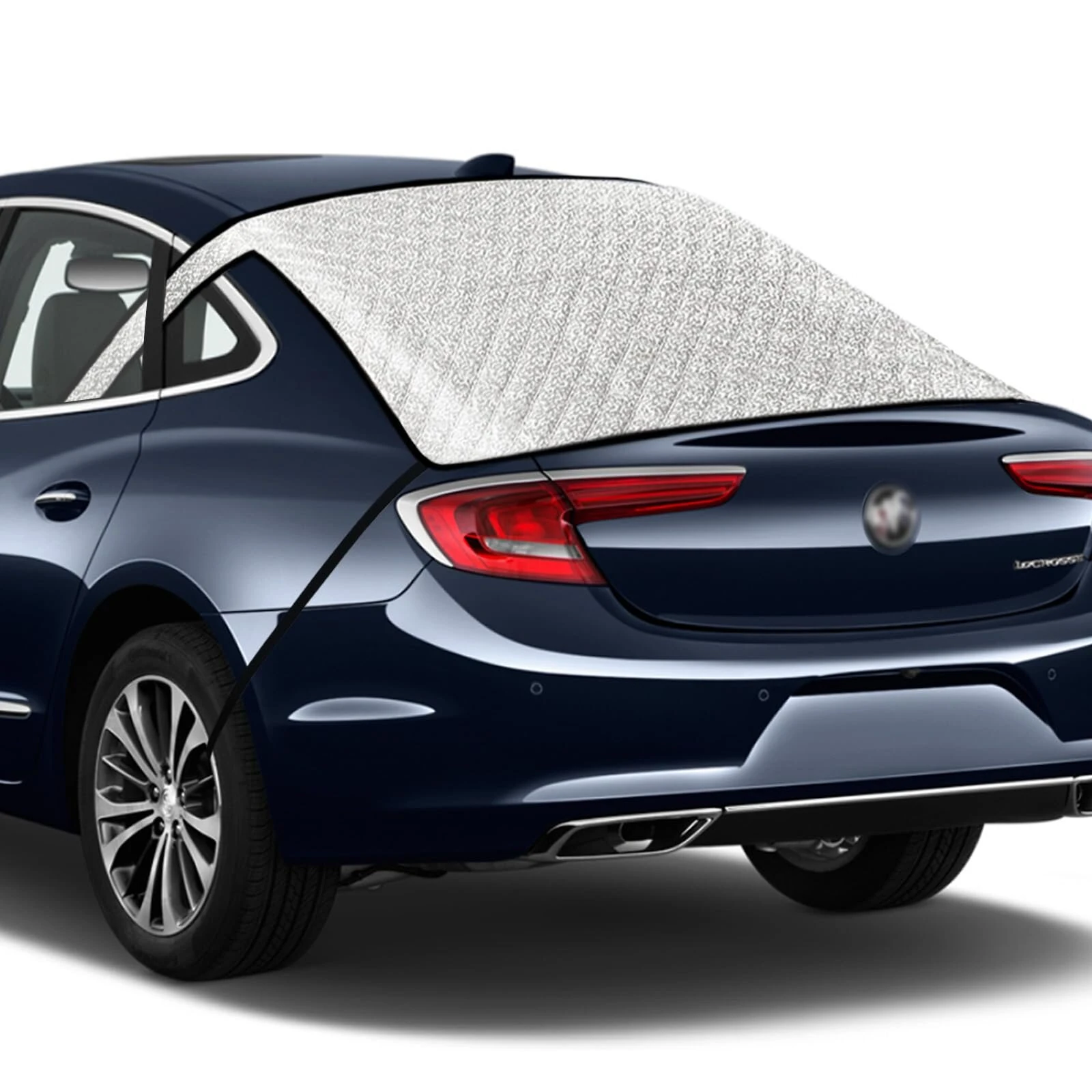 Car Rear Windshield Snow Cover 4-Layer For Winter Snow Frost Removal With Magnetic Edge And Windproof Belt Waterproof Dustproof Privacy for Seden — view 2