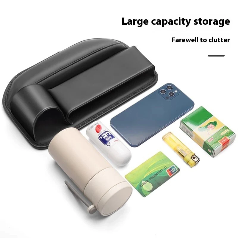 Car Seat Gap Filler Organizer with Cup Holder  Storage Box Pocket Universal Car Interior Decoration Storage Artifact With Water Cup Storage Box — view 6