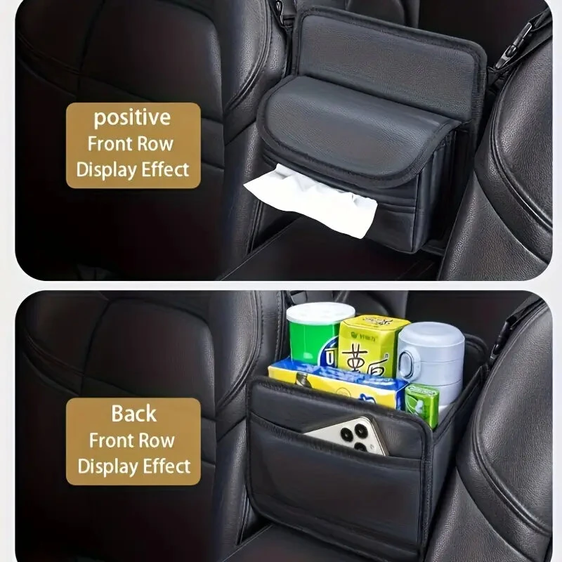 Car Seat Middle Storage Bag For Bags Storage Net Pocket Hanging Bag Center Console Armrest Box Storage Box — view 6