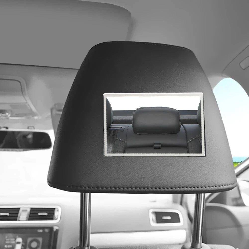 Car Sun Visor Vanity Mirror Universal Portable Vehicle Interior Makeup Mirror Mirror Automatic Sun Visor Sun Visor HD Mirror Stainless Steel — image 1