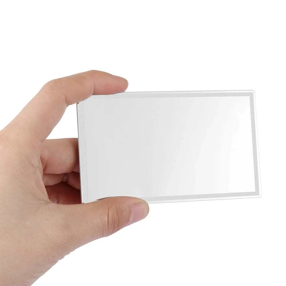 Car Sun Visor Vanity Mirror Universal Portable Vehicle Interior Makeup Mirror Mirror Automatic Sun Visor Sun Visor HD Mirror Stainless Steel — view 5