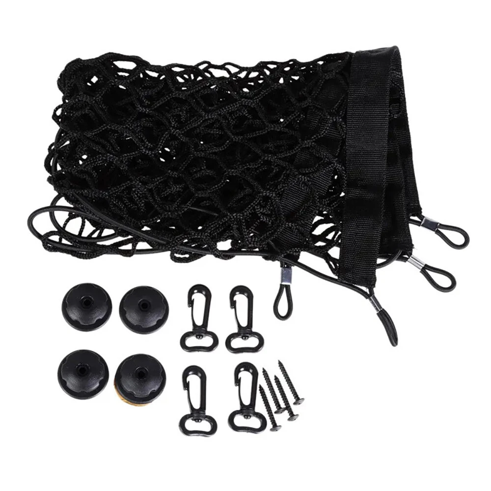 Car Trunk Cargo Net Car Styling Boot Strap Mesh Elastic Nylon Back Trunk Storage Organizer Luggage Net — view 5