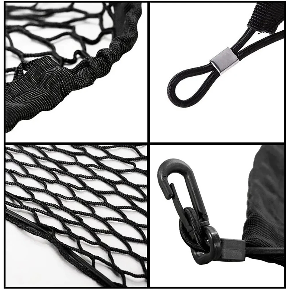 Car Trunk Cargo Net Car Styling Boot Strap Mesh Elastic Nylon Back Trunk Storage Organizer Luggage Net — view 6