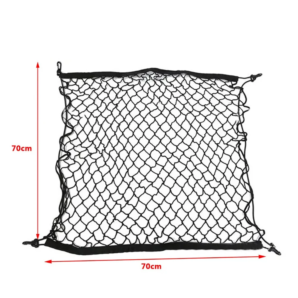 Car Trunk Cargo Net Car Styling Boot Strap Mesh Elastic Nylon Back Trunk Storage Organizer Luggage Net — view 9