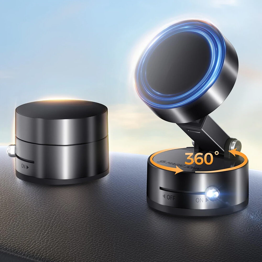 Car Vacuum Suction Phone Holder Double-Sided Suction Cup 360° Rotatable Multi-Angle Adjustable Ultra-Strong Vacuum Adsorption — image 1