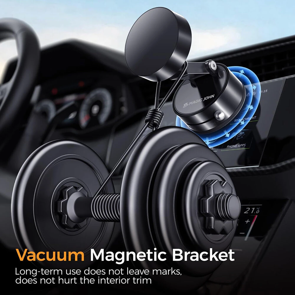 Car Vacuum Suction Phone Holder Double-Sided Suction Cup 360° Rotatable Multi-Angle Adjustable Ultra-Strong Vacuum Adsorption — view 5