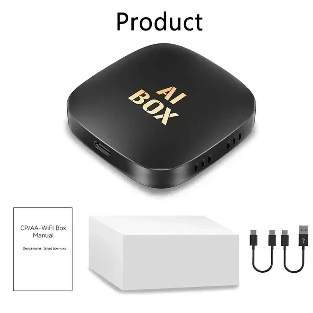 Car Video CarPlay Ai Box Android13 Wired with Wireless Carplay Converter CarPlay Android Auto Adapter Aibox Smart Carplay Box — view 9