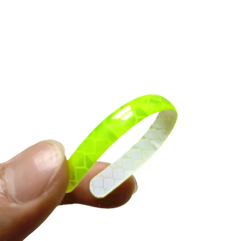Car Wheel Hub Reflective Stripes Door Handle Safety Warning Sticker Car Warning Tape Automobile Sticker for Car Motorcycle Bike — view 7
