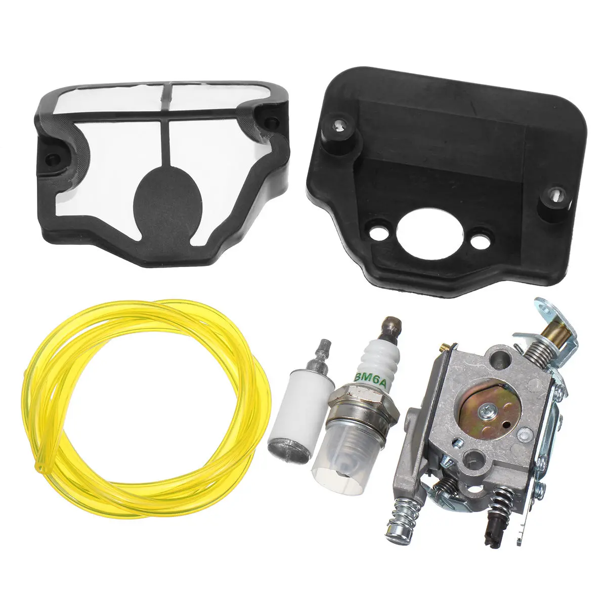 Carburetor Carb Fuel Filter Kit For Husqvarna 36 41 136 137 141 142 Chainsaw Zam — view 11
