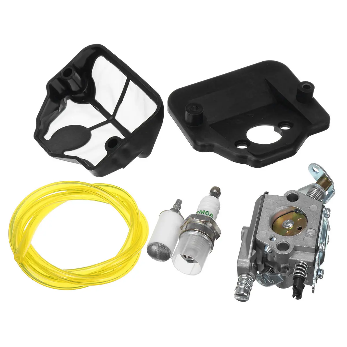Carburetor Carb Fuel Filter Kit For Husqvarna 36 41 136 137 141 142 Chainsaw Zam — view 2