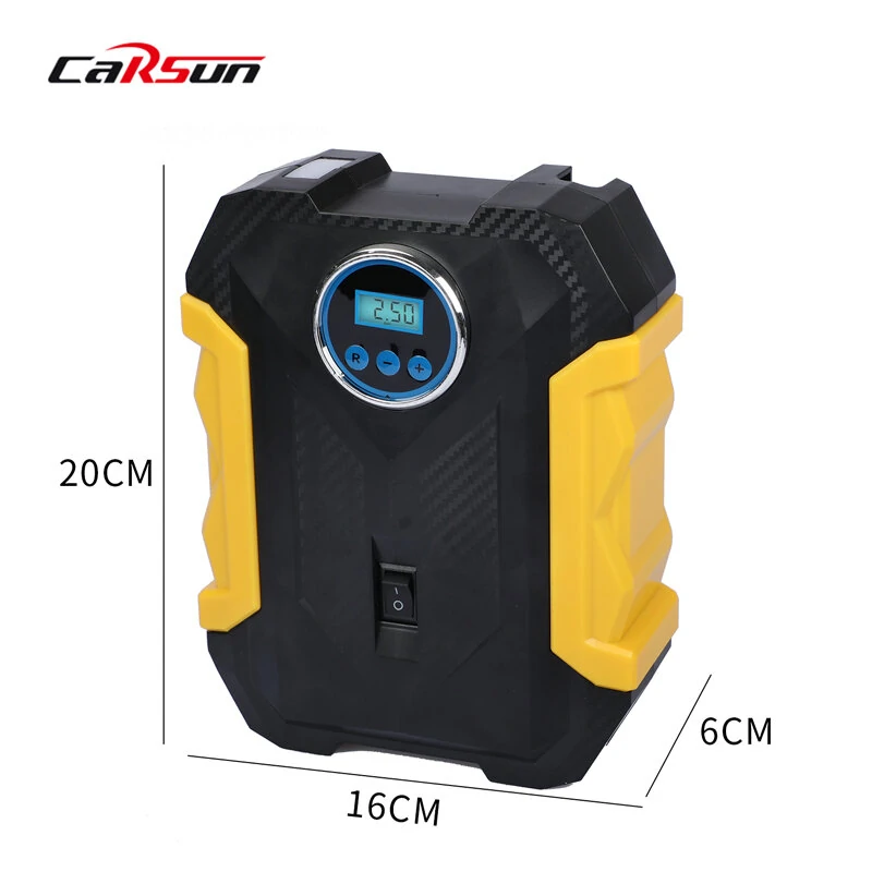CARSUN Portable Air Compressor Digital Tire Inflation Pump with LED Light Tire Pump Compressor For Car Motorcycle — view 8