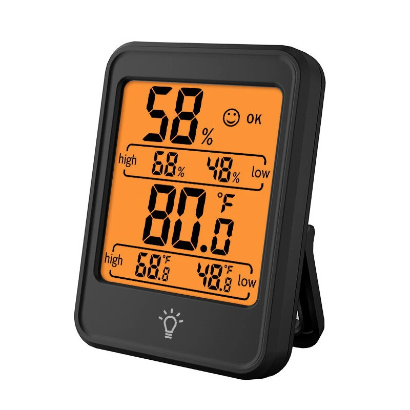 CH-303 Temperature Humidity Meter Indoor Thermometer Hygrometer 10%-99% RH LCD Display Comfort Indicator — image 1