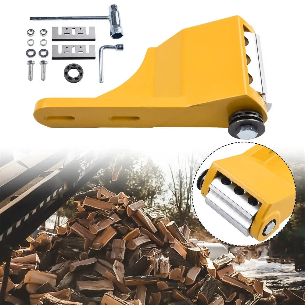 Chainsaw Attachment Log Debarker High Quality Steel Aluminum Tool Compatible with 66cc Chainsaws Efficient Wood Peeling Rust Resistant Yellow Coating