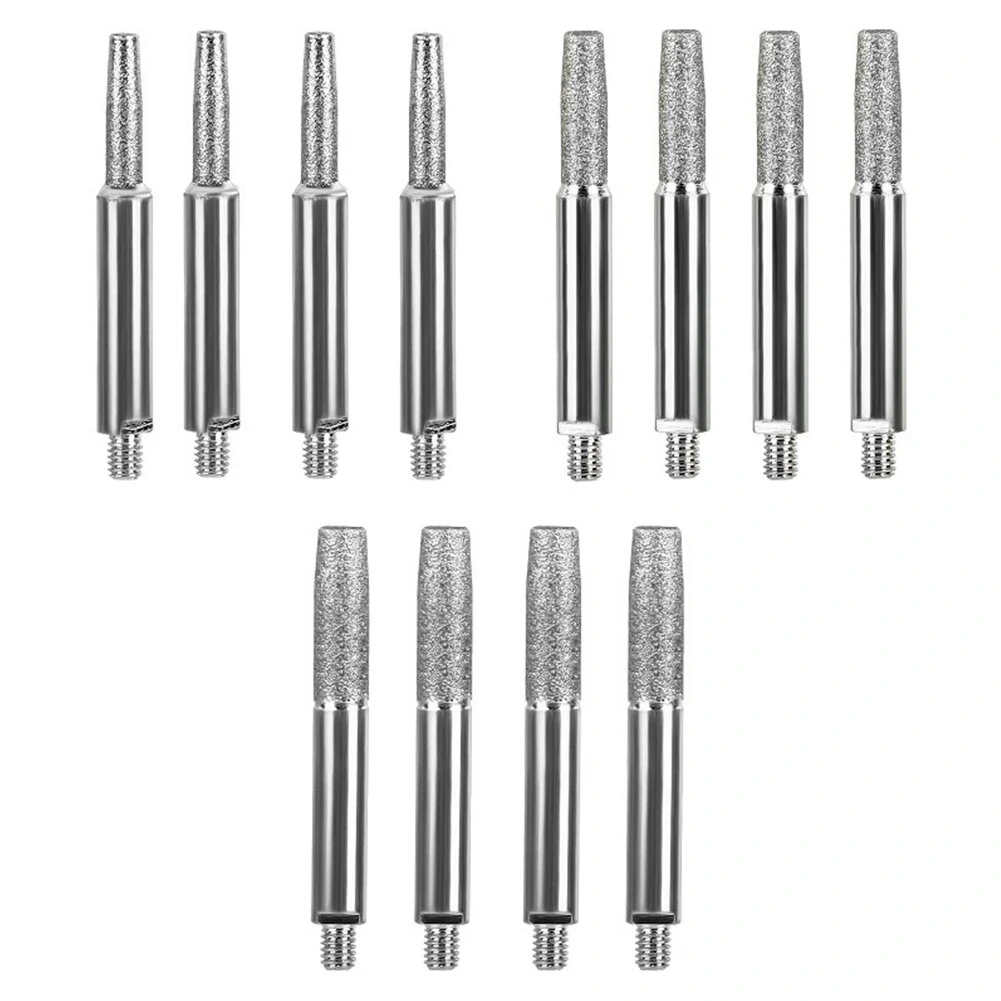 Chainsaw Sharpener Parts Diamond Coated Grinding Head Cylindrical Burr 4 5 6mm For Portable Hand Chain Grinder — view 7