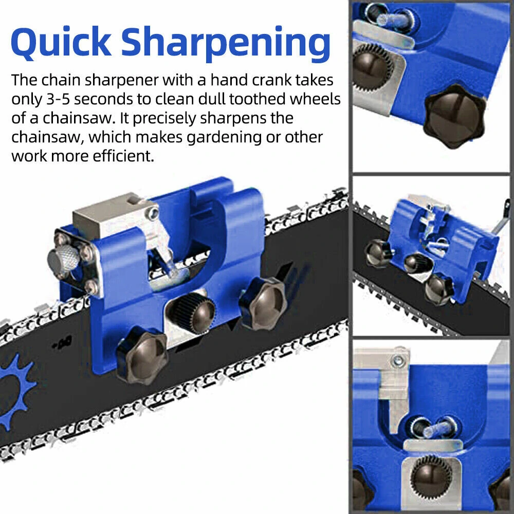 Chainsaw Sharpener Portable Chain Saw Sharpening Tool Set Sharpener File Table Quick Sharpening Suitable for All Kinds of Chain Saws and Electric Saws — view 4