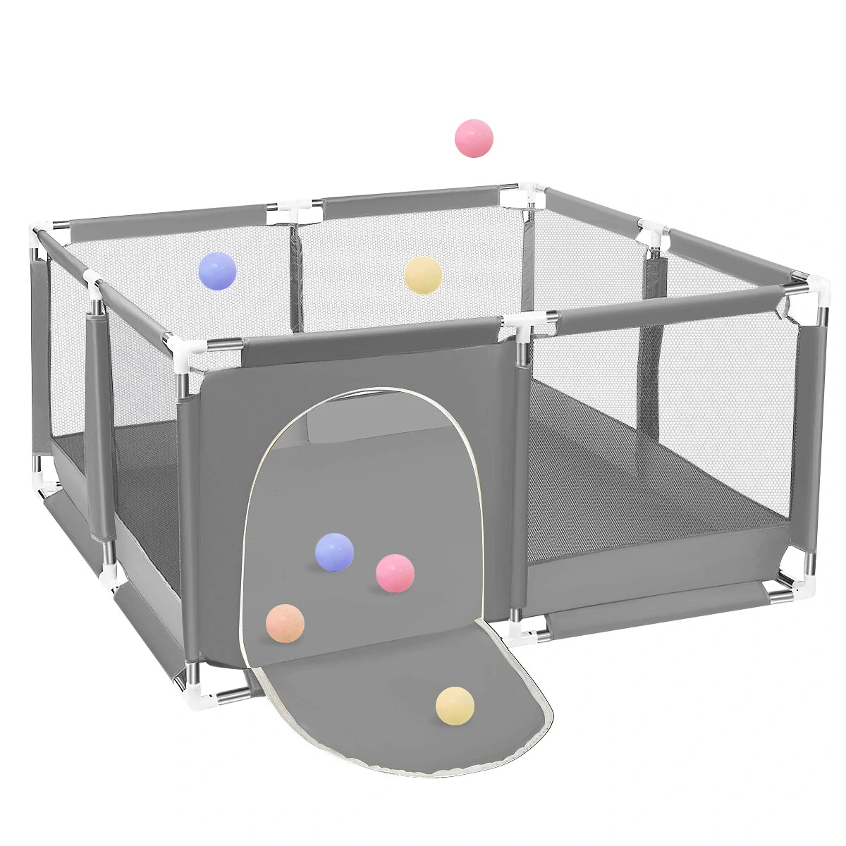 Children Game Playpen Baby Barrier Fence Pit Pool Playground Indoor Basketball — image 1