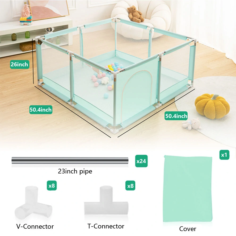 Children Game Playpen Baby Barrier Fence Pit Pool Playground Indoor Basketball — view 3