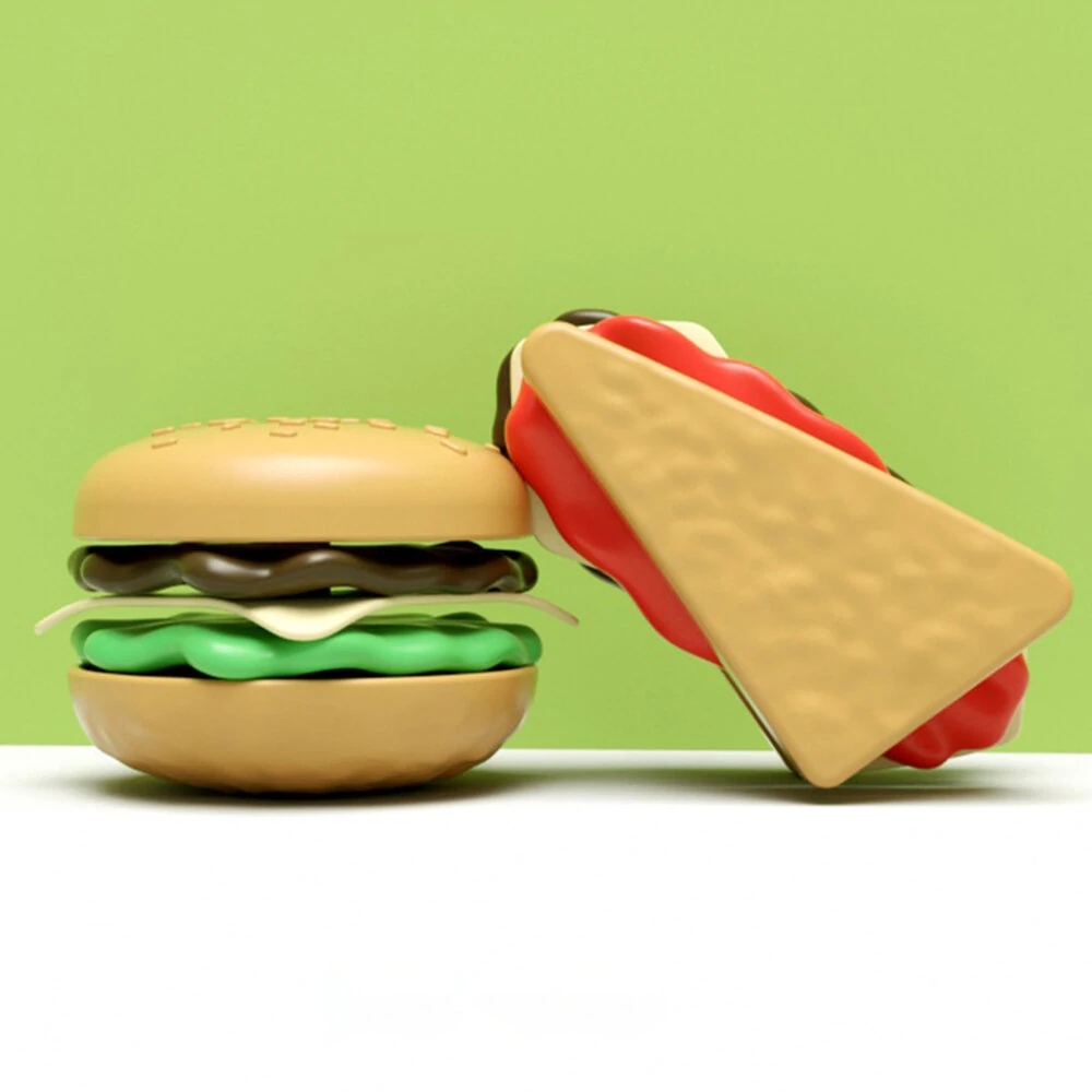 Children's Play House Puzzle Exercise Hand-eye Coordination Toy Mini Hamburger French Fries Western Food Kitchen Set Simulation Model 27pcs — view 4