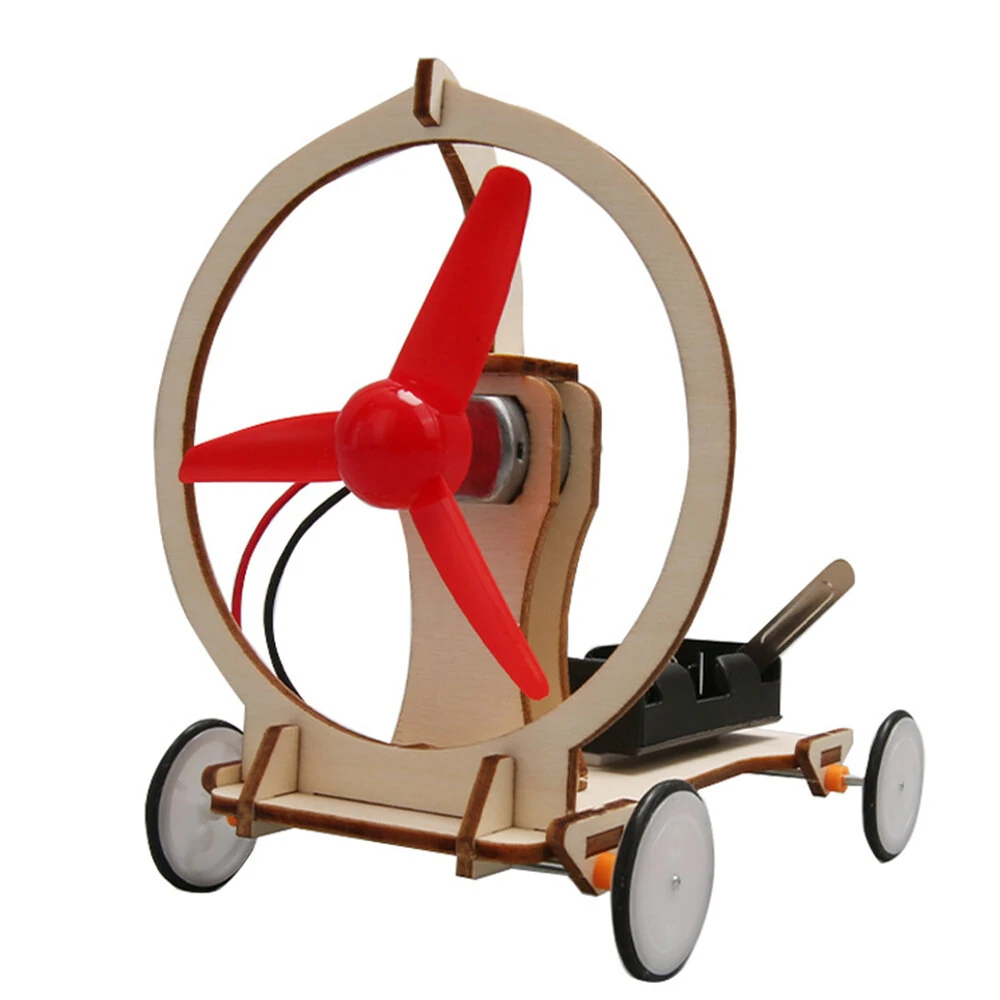 Children's Science Experiment Electric Wind Turbine Technology Small Production Handmade DIY KIT Kindergarten Elementary School Toys — view 3