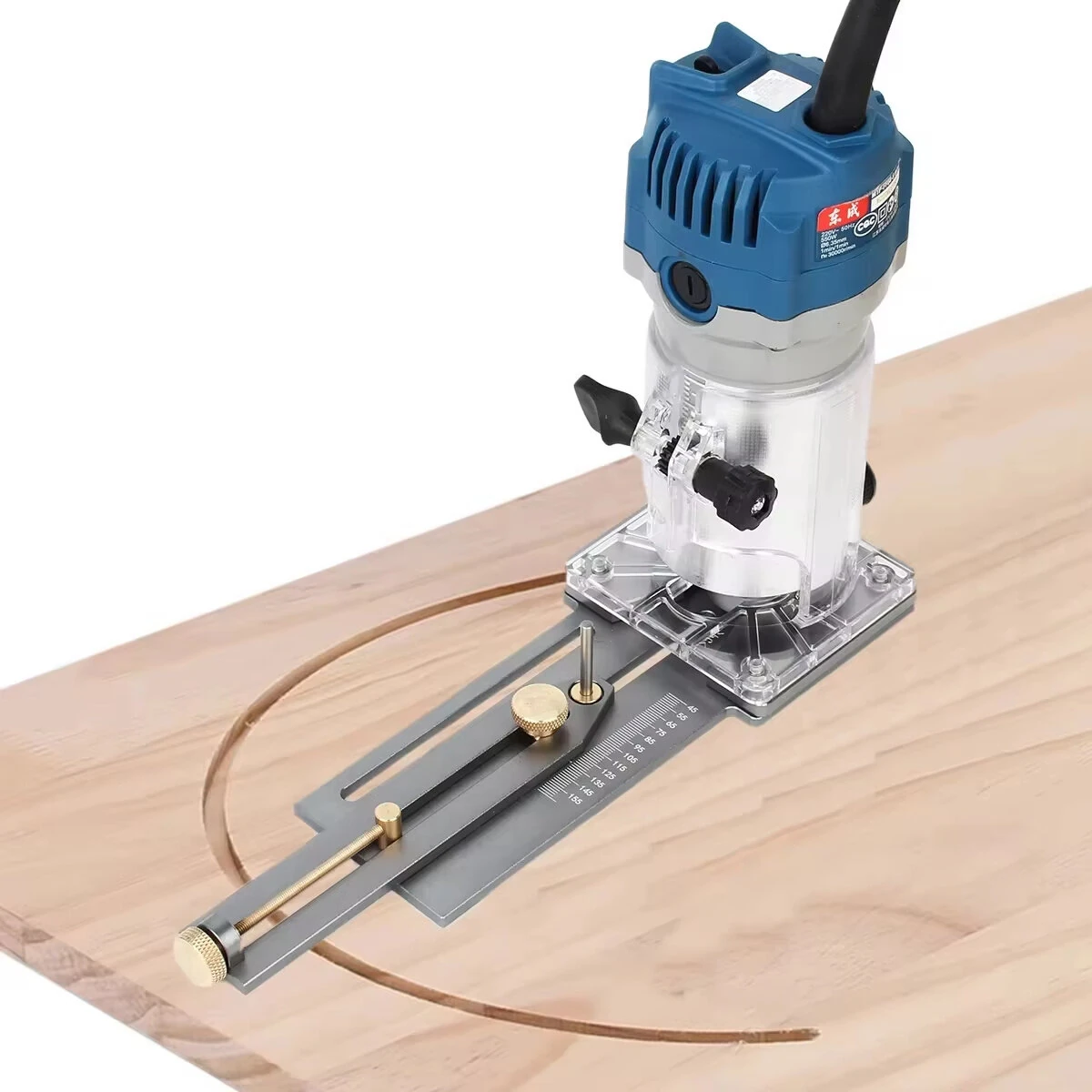 Circle Cutting Jig For Electric Hand Trimmer Wood Router Milling Circle Slotting Trimming Machine DIY Woodworking Tools — view 3