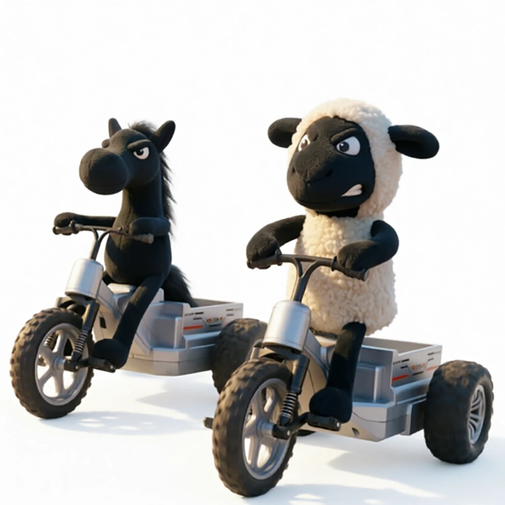 CL-18040 Little Sheep RTR 2.4G RWD RC Car Tricycle Motorcycle Full Proportional Control Drift Remote Control Vehicles Models Toys — image 1