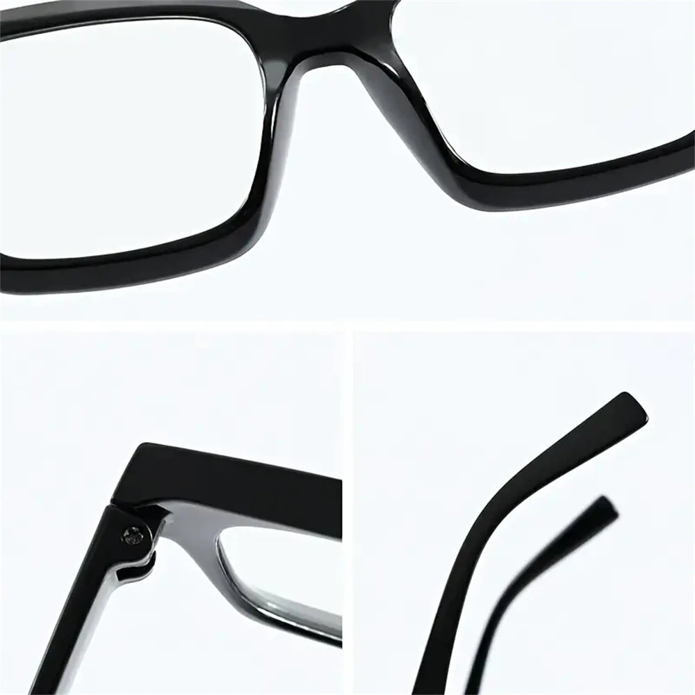 Classic Square Black Reading Glasses for Men Women HD Anti-blue Light Eye Protection Presbyopia Eyeglasses — view 5