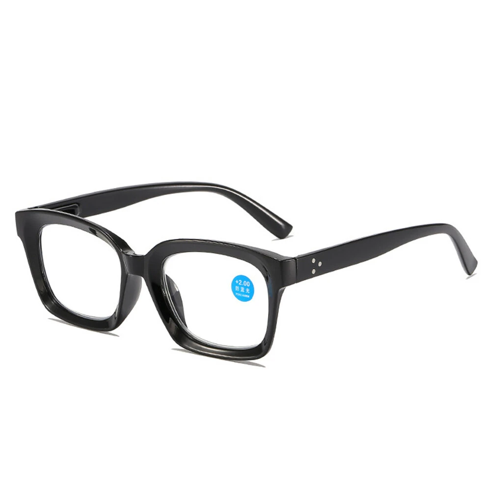 Classic Square Black Reading Glasses for Men Women HD Anti-blue Light Eye Protection Presbyopia Eyeglasses — view 7