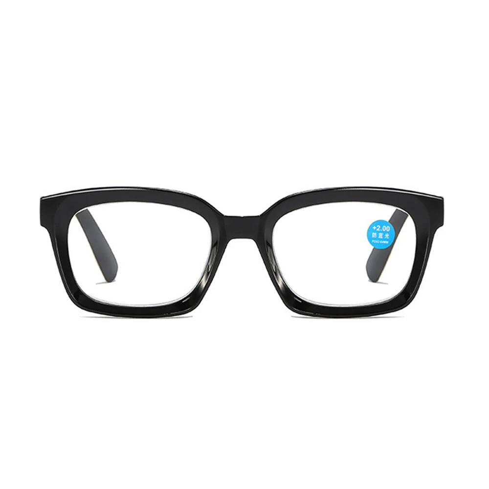 Classic Square Black Reading Glasses for Men Women HD Anti-blue Light Eye Protection Presbyopia Eyeglasses — view 8