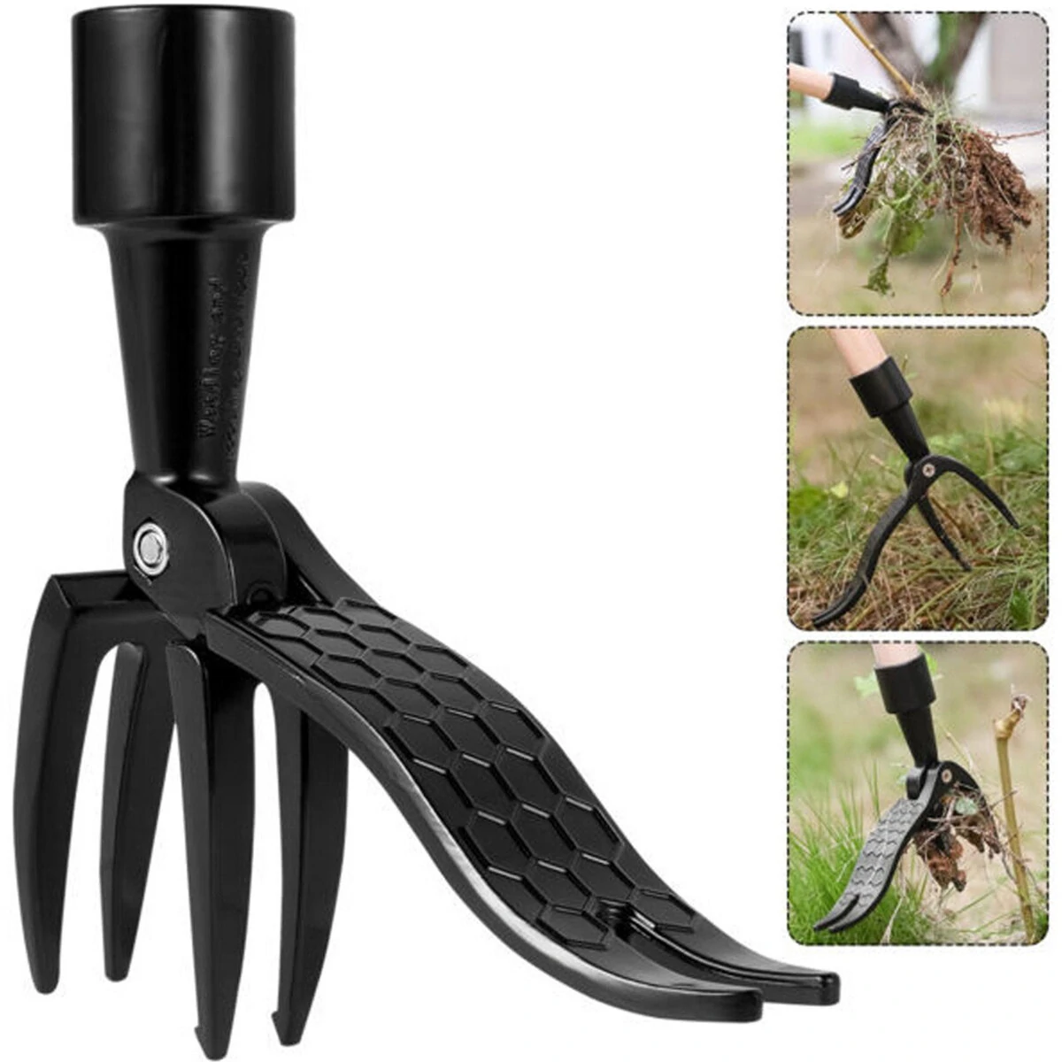 Claw Weeder the Stand Up Weed Puller Tool Root Remover Replacement Foot Garden Pedal metal Outdoor With Head Weeding Weeder — Claw