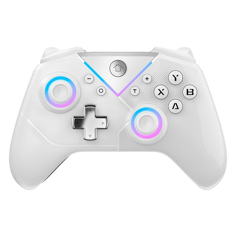 CM-617 Wireless bluetooth Game Controller with Hall Effect Joystick Anti Stick Drift RGB Lighting Motion Control Vibration Function 600mAh Battery Gamepad for Switch PC Steam iOS Android — view 8