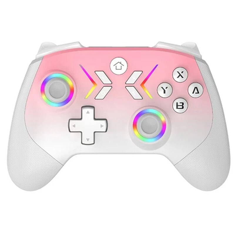 CM-618 Wireless bluetooth 5.3 Game Controller with Hall Effect Joysticks and Triggers RGB Lighting Mechanical Buttons Programmable Back Buttons 1000Hz Polling for Switch PC Steam iOS Android — view 3