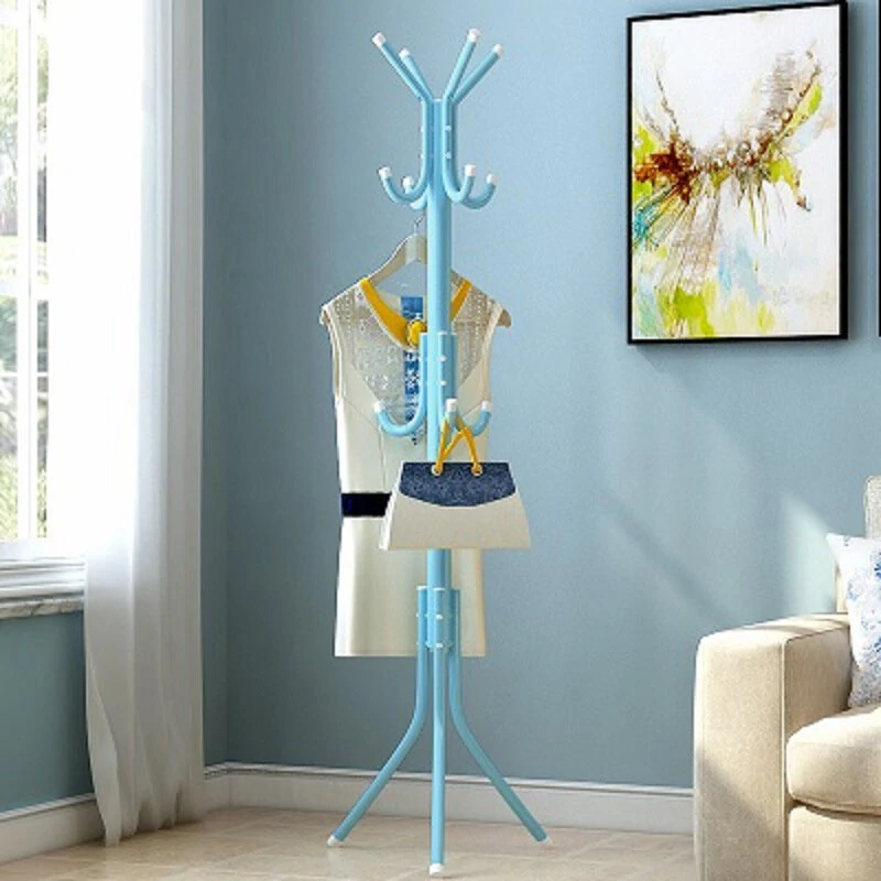Coat Stand Garment Rack Shelf Metal Jacket Umbrella Hanger Standing 12 Hook — view 3