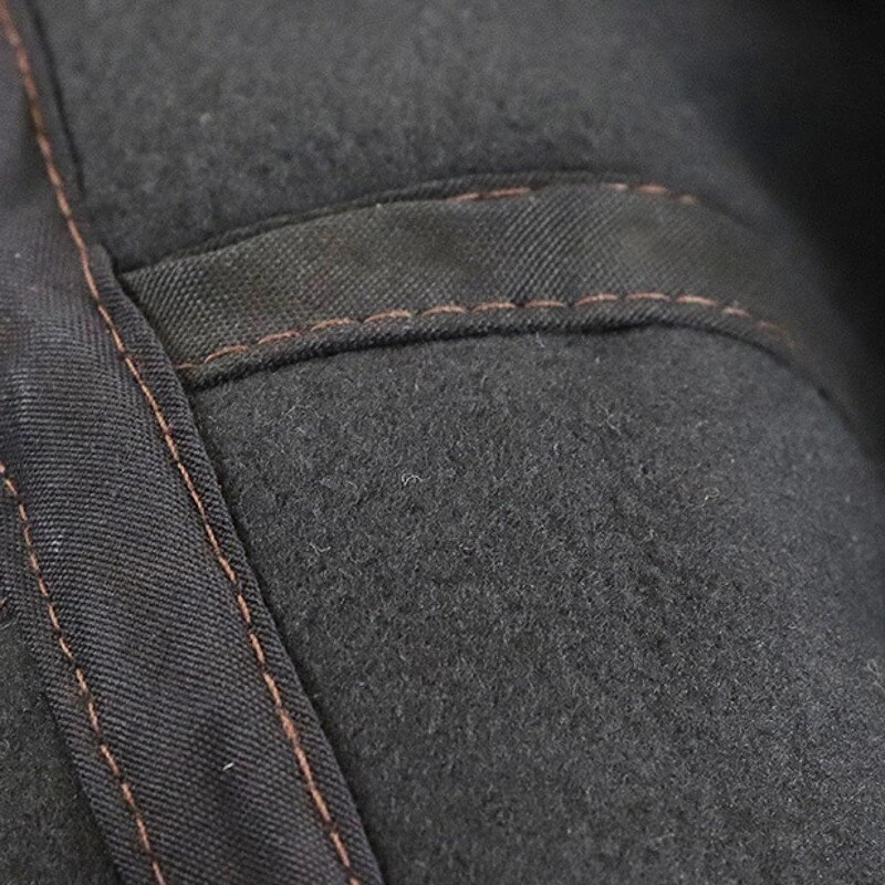 Collrown Beret Mens Adjustable PU Leather Flat Cap Stitch Newsboy Cap Driving Fishing Cabbie Hat Peaked Cap for Autumn Winter — view 8