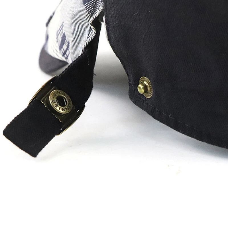 Collrown Men Berets Retro Patchwork Plaid hat Men's Flat Cap England Newsboy Cap Classic Peaked Painter Caps for Spring Summer Autumn Winter — view 7