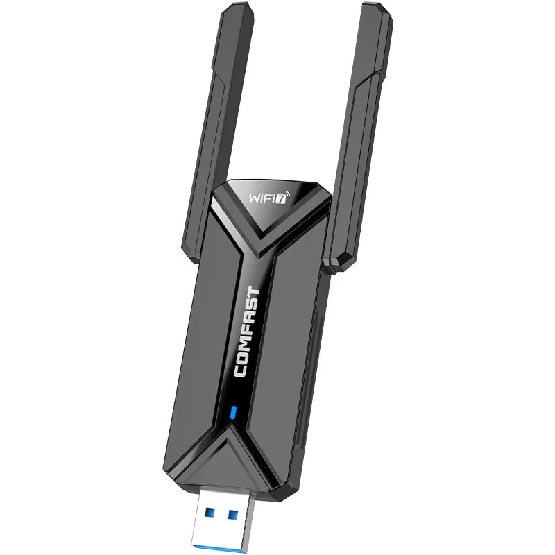 COMFAST CF-983BE Wifi 7 USB Adapter 2.4G 5.8G 6GHz Wireless Network Card 802.11be 6500Mbps Free-Drive WiFi Adaptador for Win 10/11 — Comfast